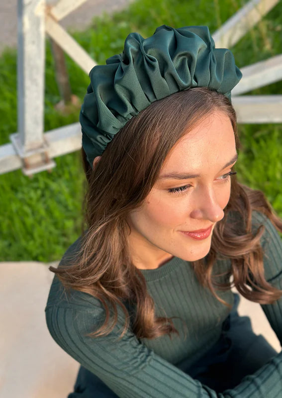 Wide Amur Headband, Forest Green