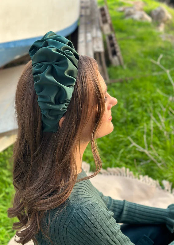 Wide Amur Headband, Forest Green