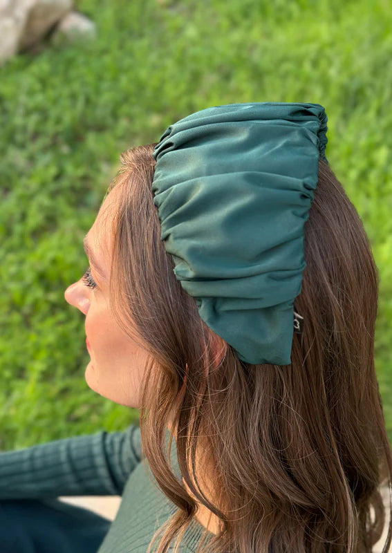 Wide Mila Headband, Forest Green