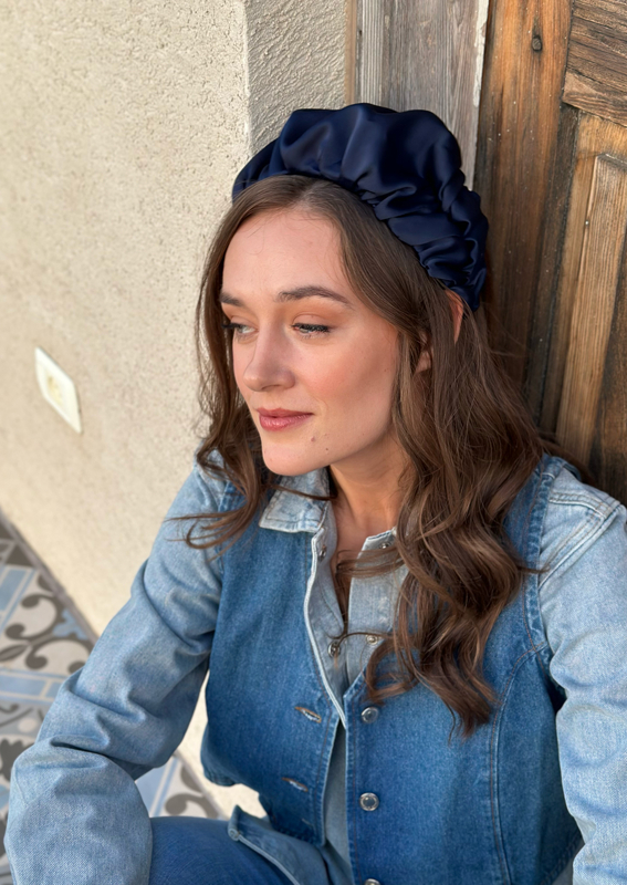 Wide Jan Headband, Blue