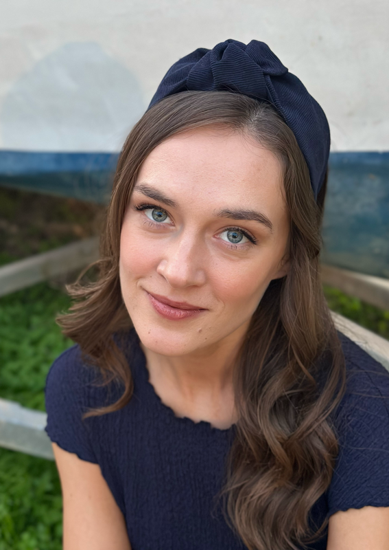 Suf Headband, Blue Corduroy