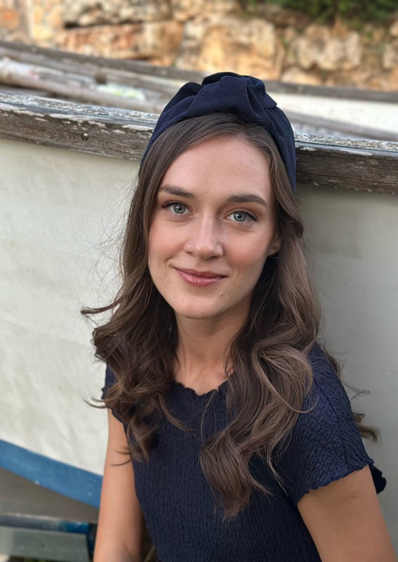 Medium Suf Headband, Blue corduroy