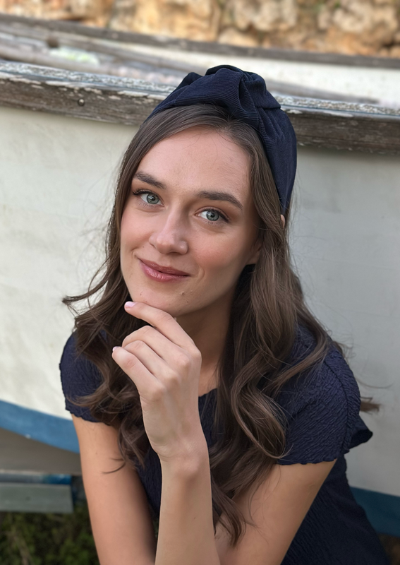 Medium Suf Headband, Blue corduroy