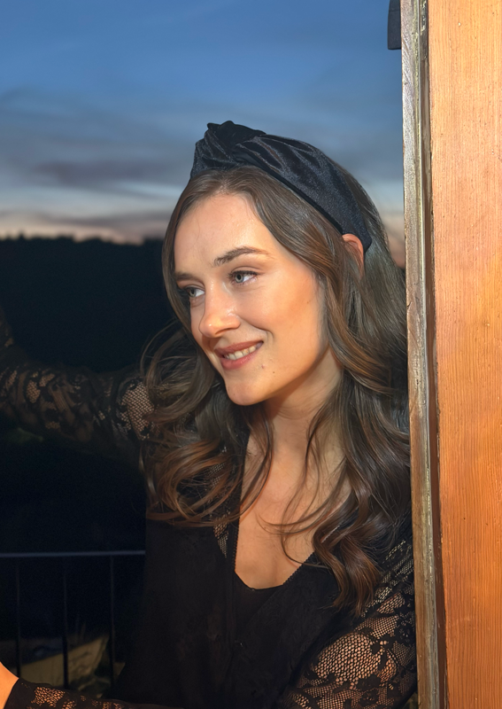 Suf Headband, Black Velvet