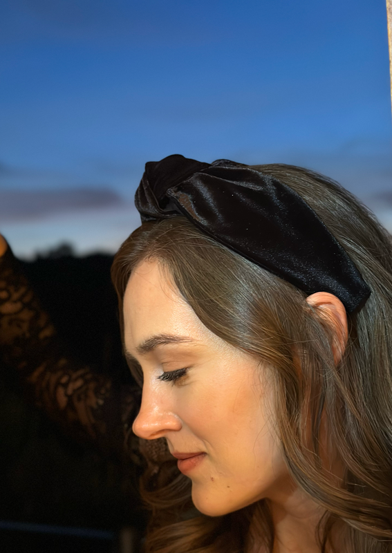 Suf Headband, Black Velvet