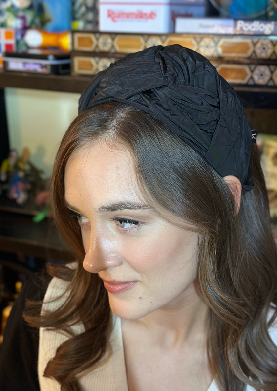 Wide Lune Headband, Black