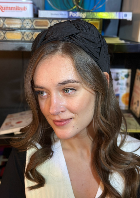 Wide Lune Headband, Black