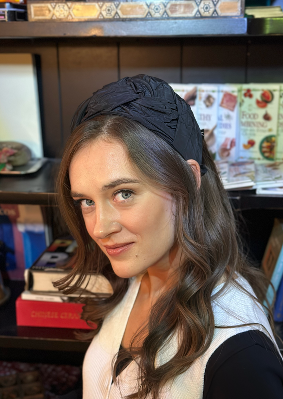 Wide Lune Headband, Black