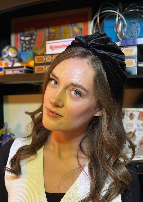 Celine, Tie-in-Back, Black Velvet