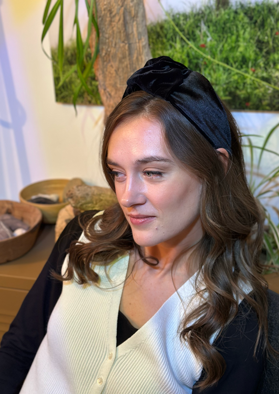 Medium Suf Headband, Black velvet