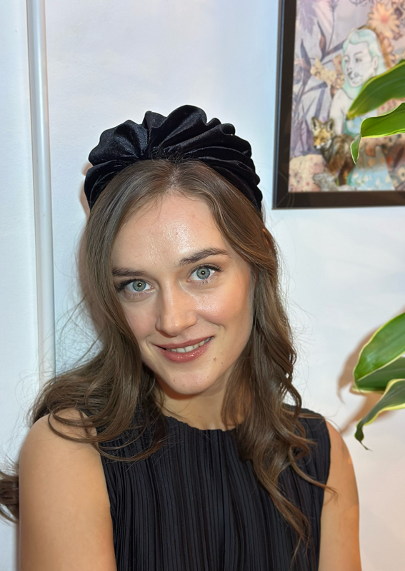 Celine Headband, black velvet