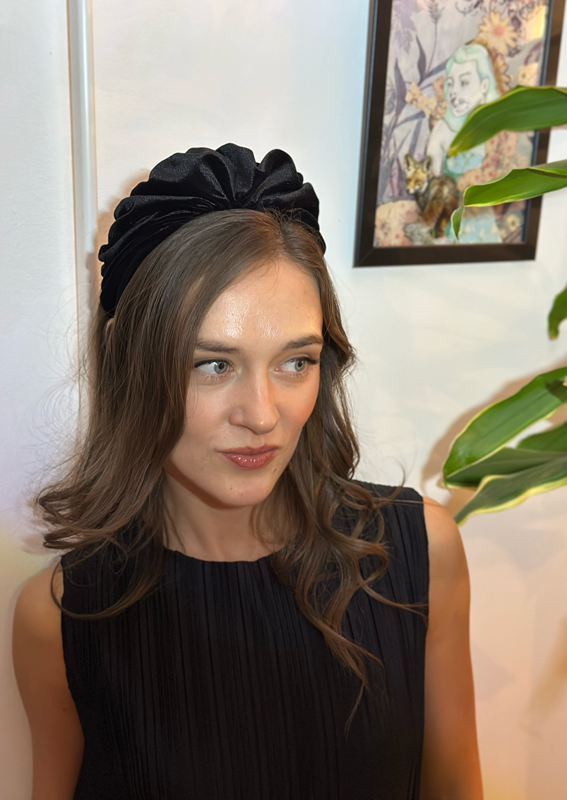 Celine Headband, black velvet