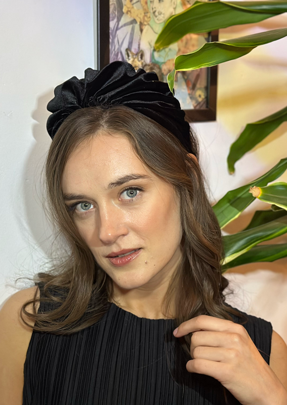 Celine Headband, black velvet