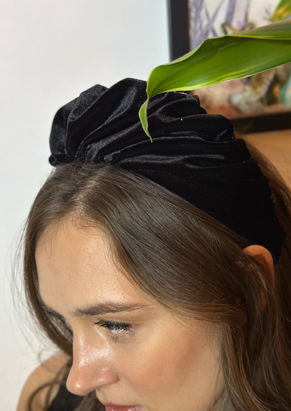 Celine Headband, black velvet