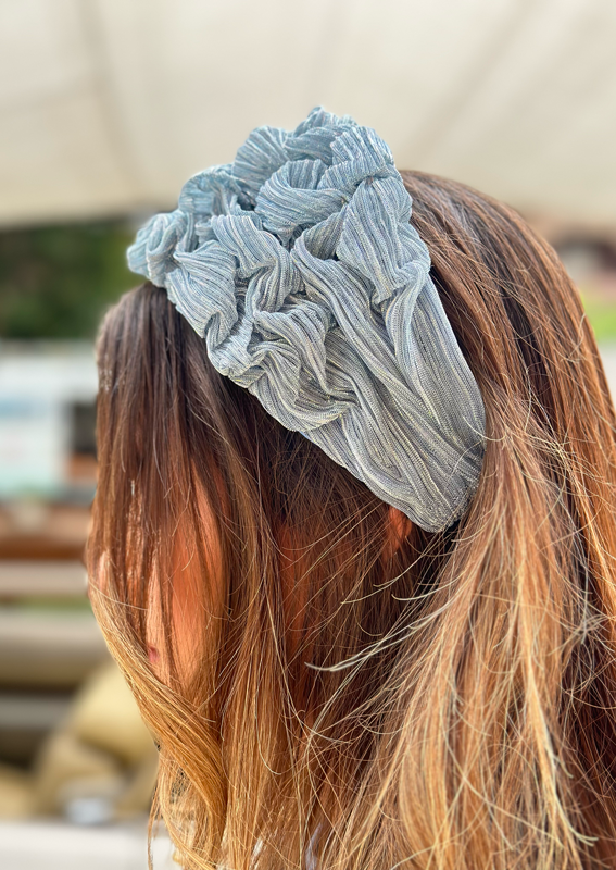 Wide Renee Headband, Sky Blue