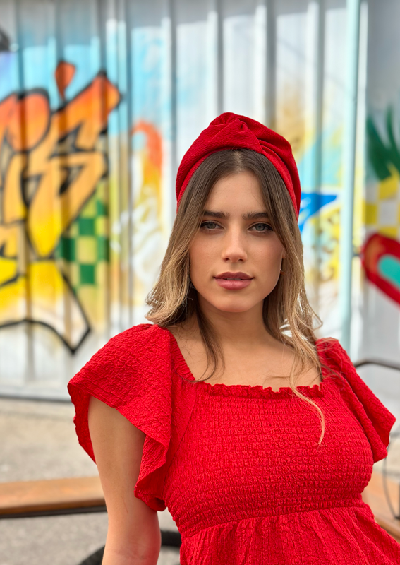 Medium Zoe Headband, Red