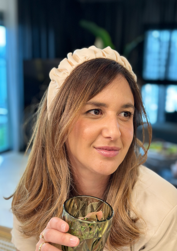 Viola Headband, Nude