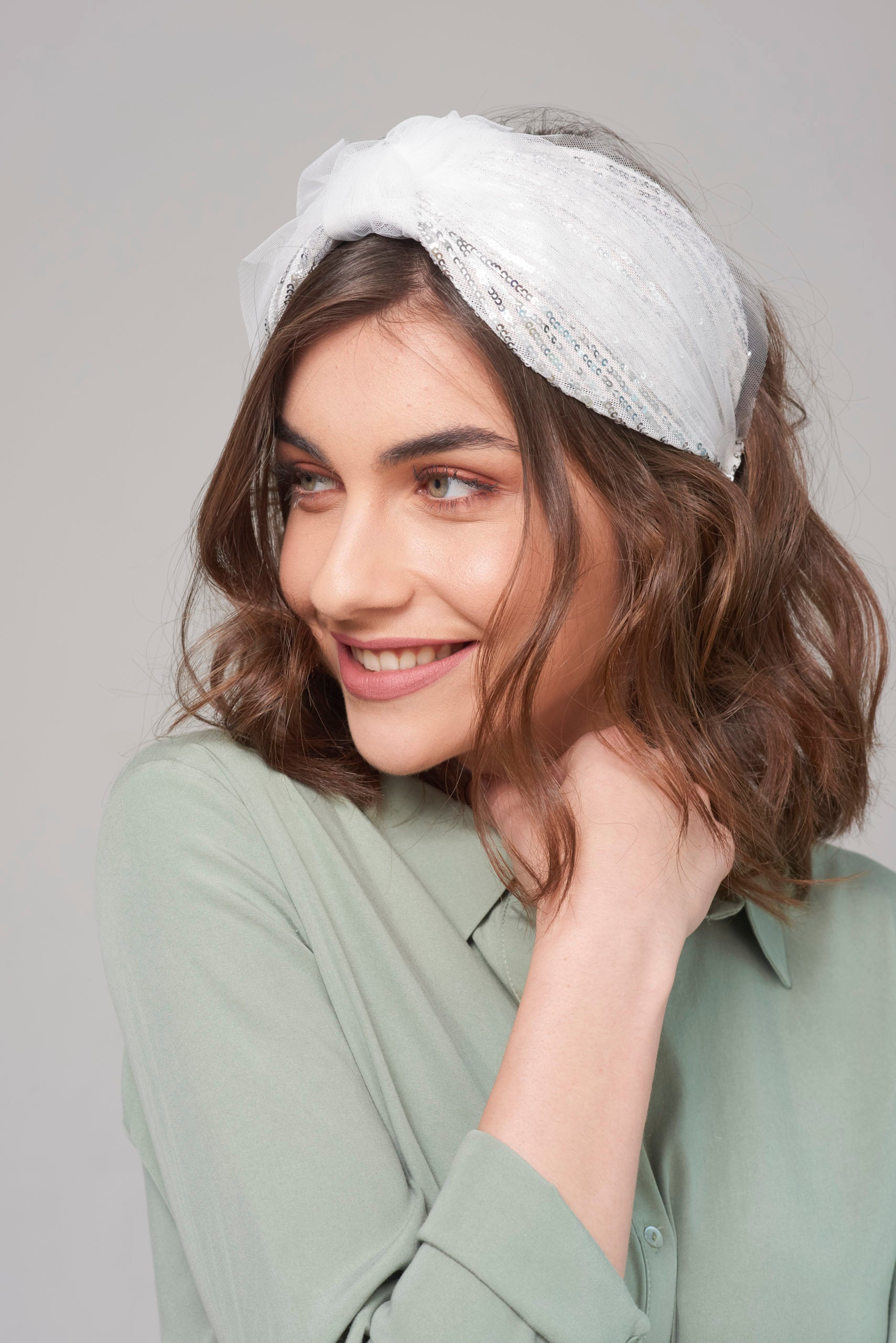 Tutu Headband, White