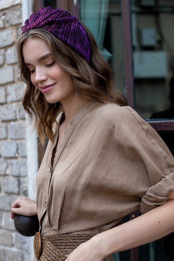 Aria, Tie-in-Back, Purple