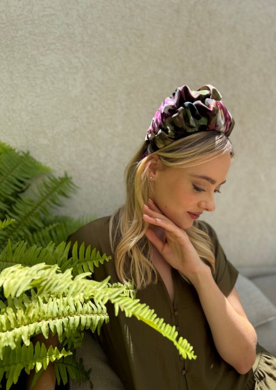 Wide Nemesis Headband, Purple