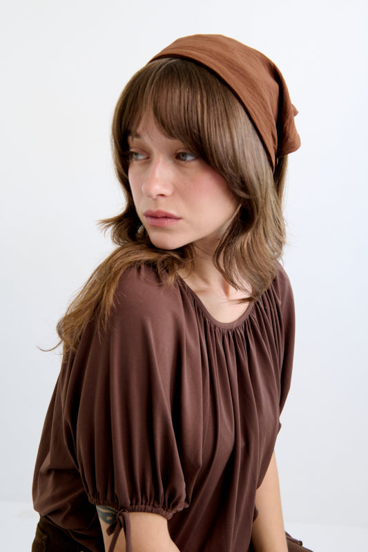 Tahalia Short Headband – Brown