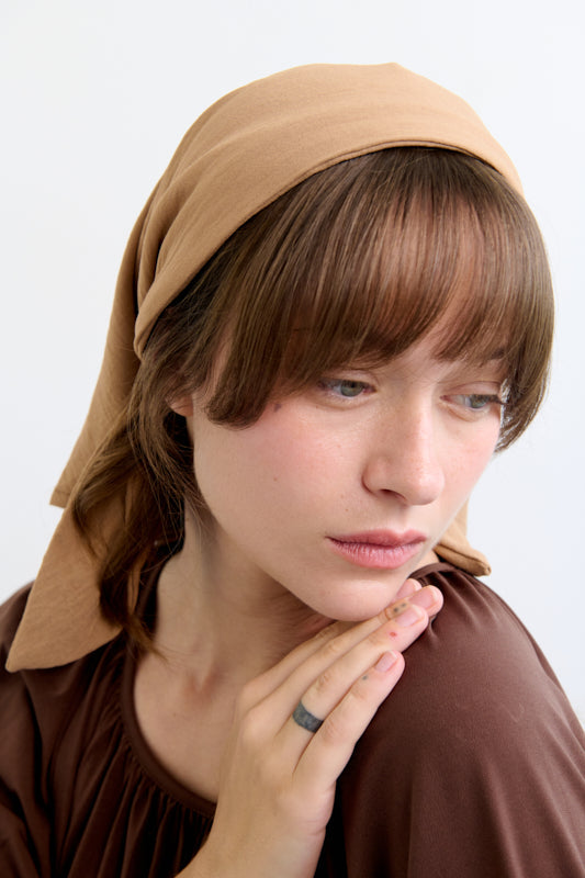 Tahalia Long Headband – Camel