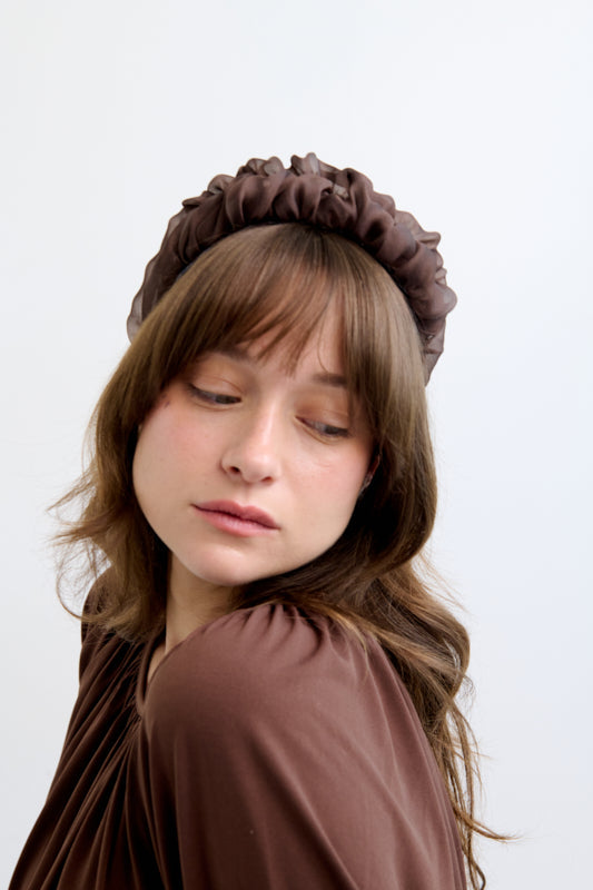 Renne Narrow Headband – Chocolate Brown