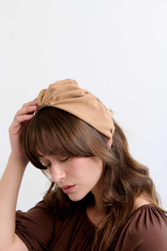 Celine Medium Headband – Camel