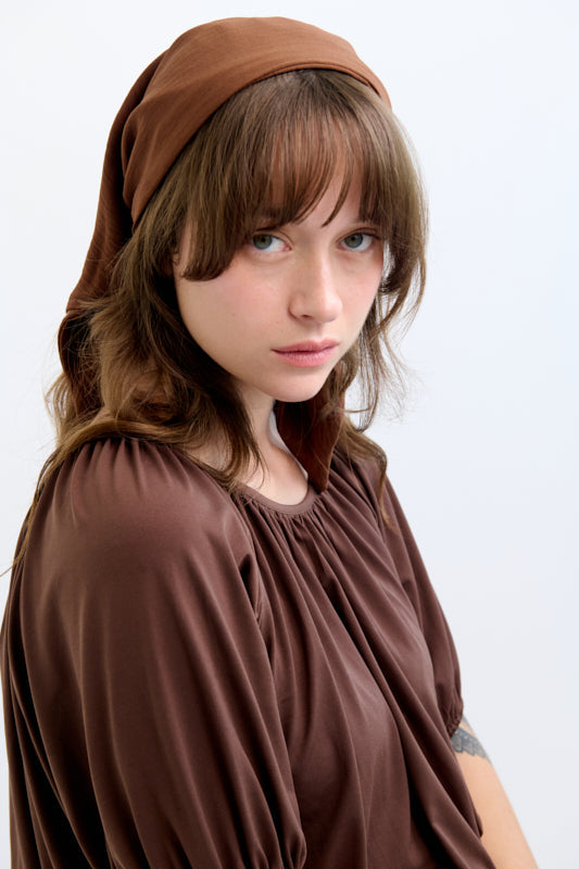 Tahalia Long Headband – Brown