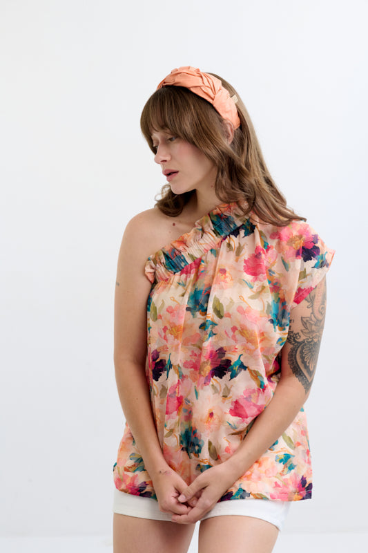 Luna Narrow Headband – Orange