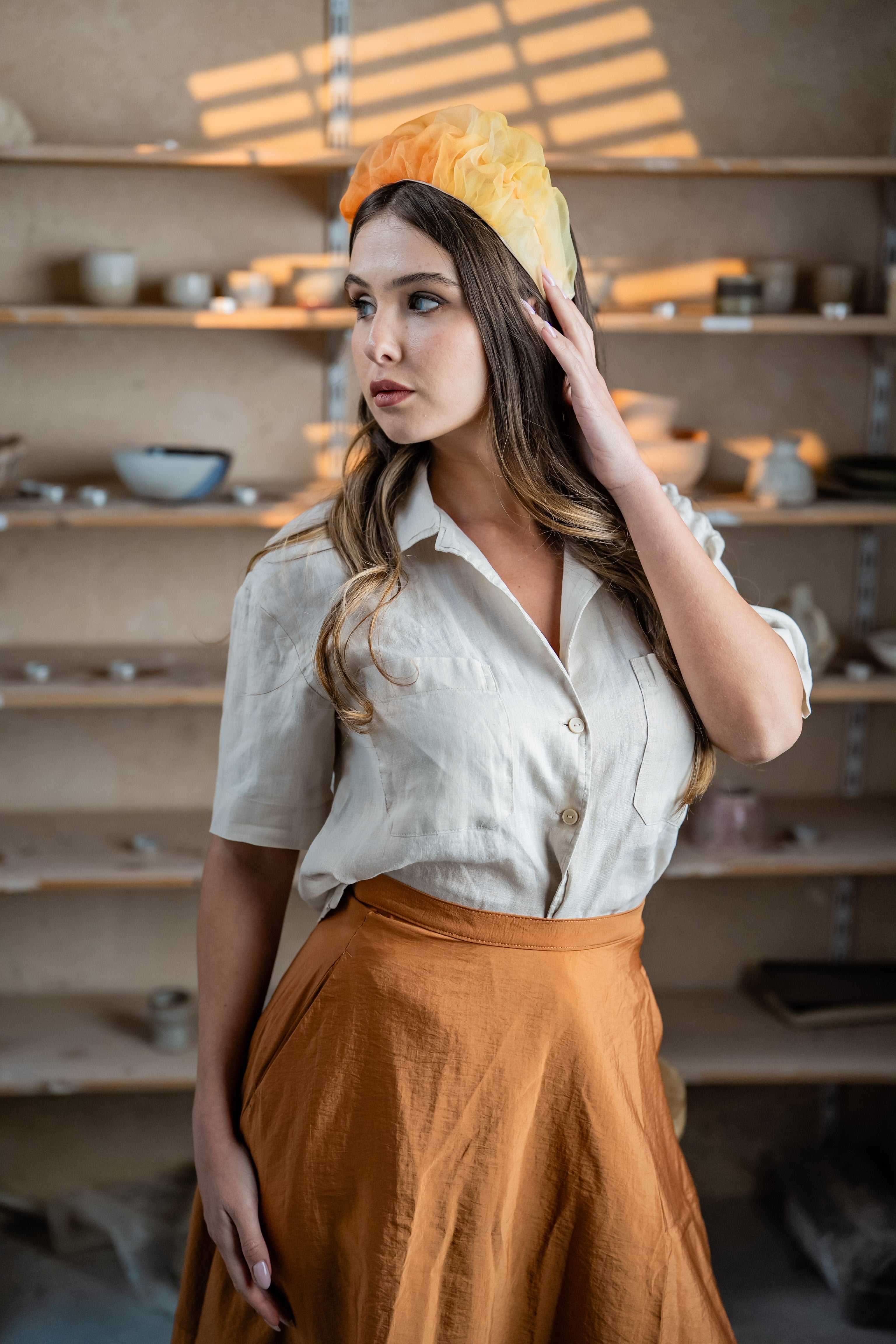 Renee Medium Orange Headband - Svadhisthana