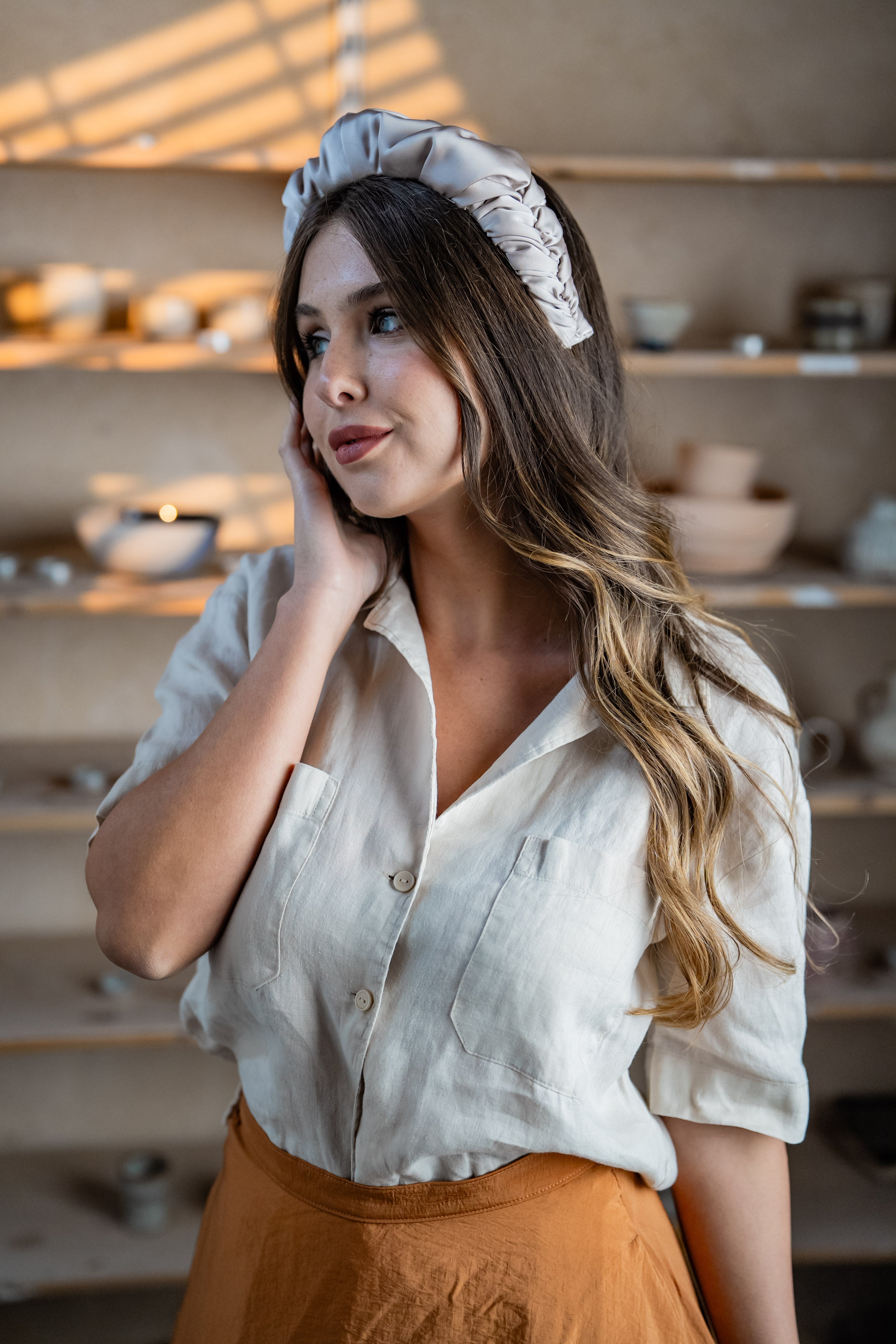 Jan Narrow Stone Headband
