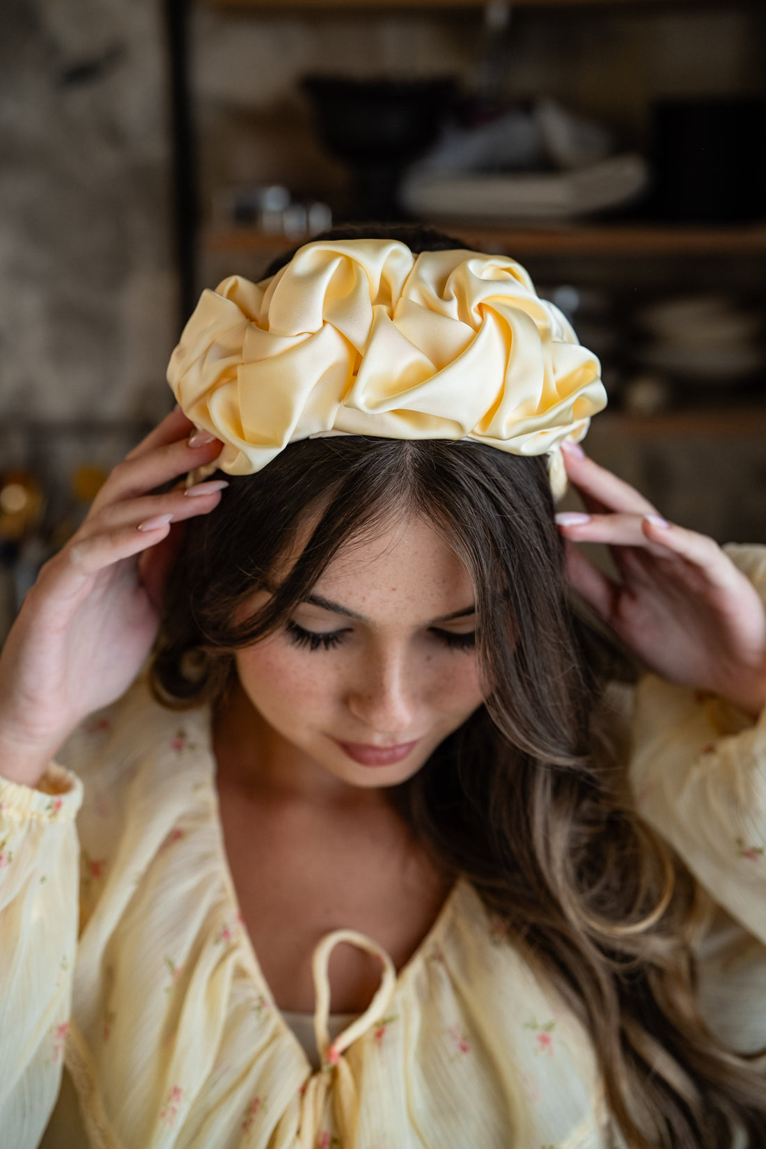 Ellen Butter Tie Headband