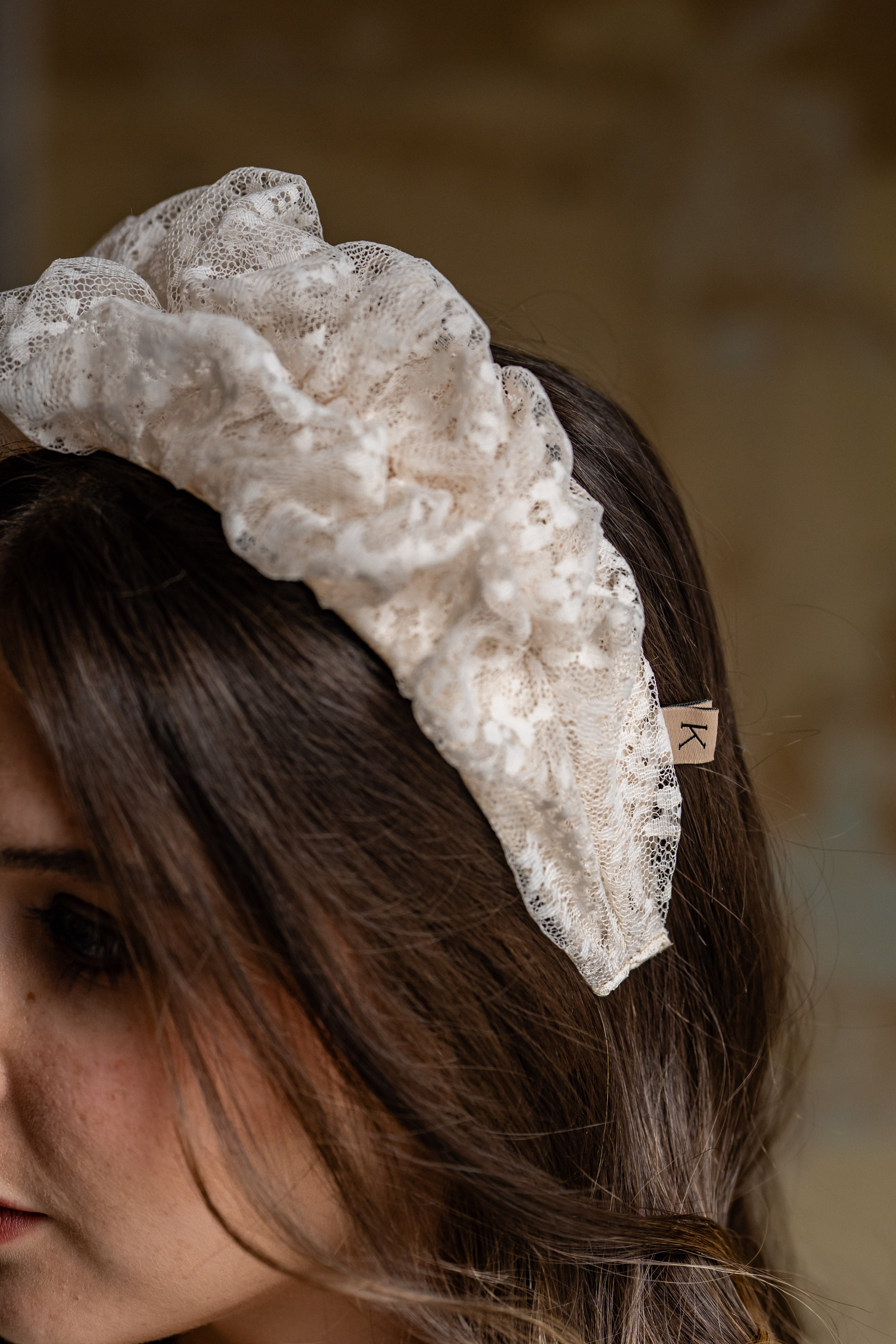 Renee Narrow Butter Lace Headband