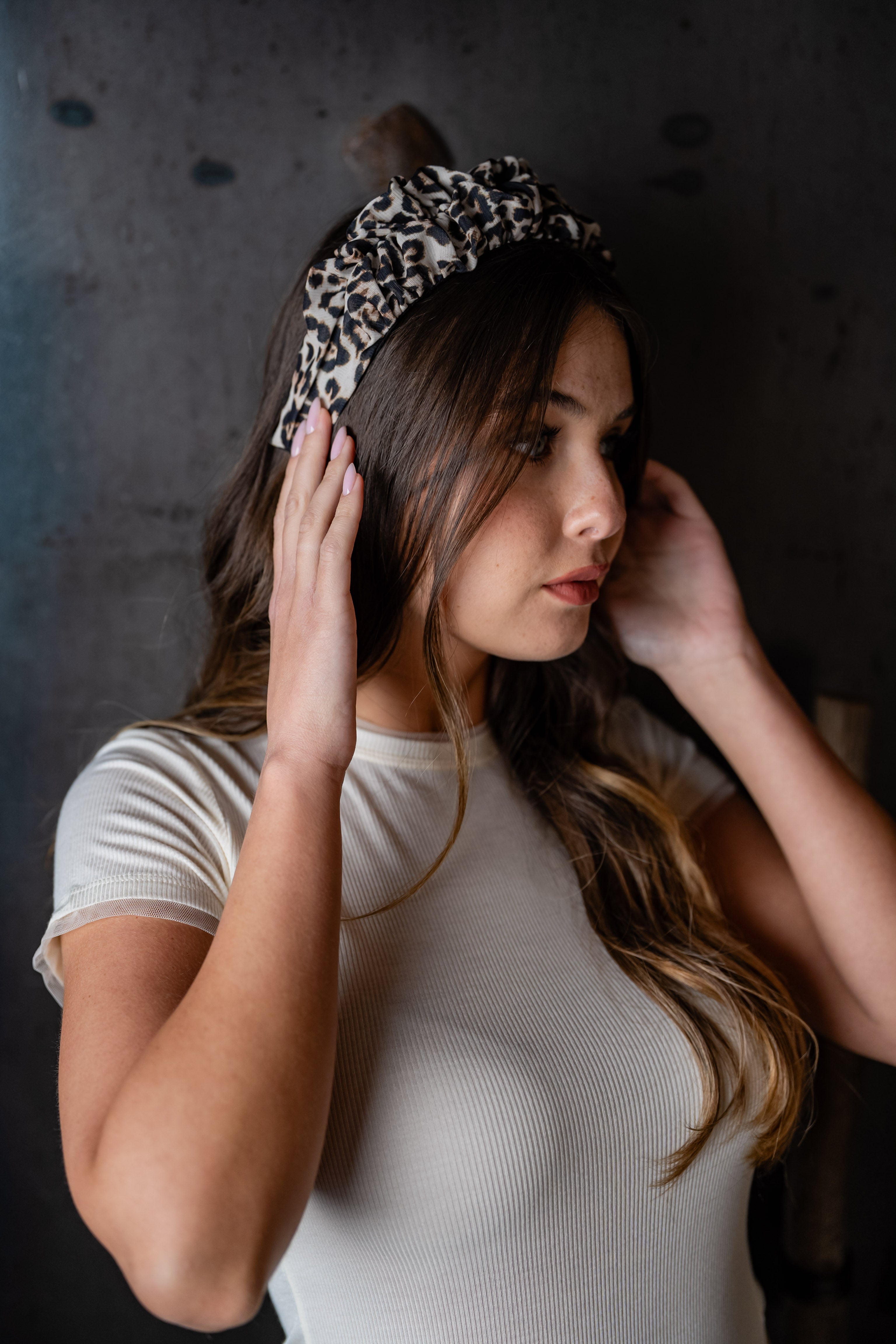 Renee Petite Wild Leopard Headband