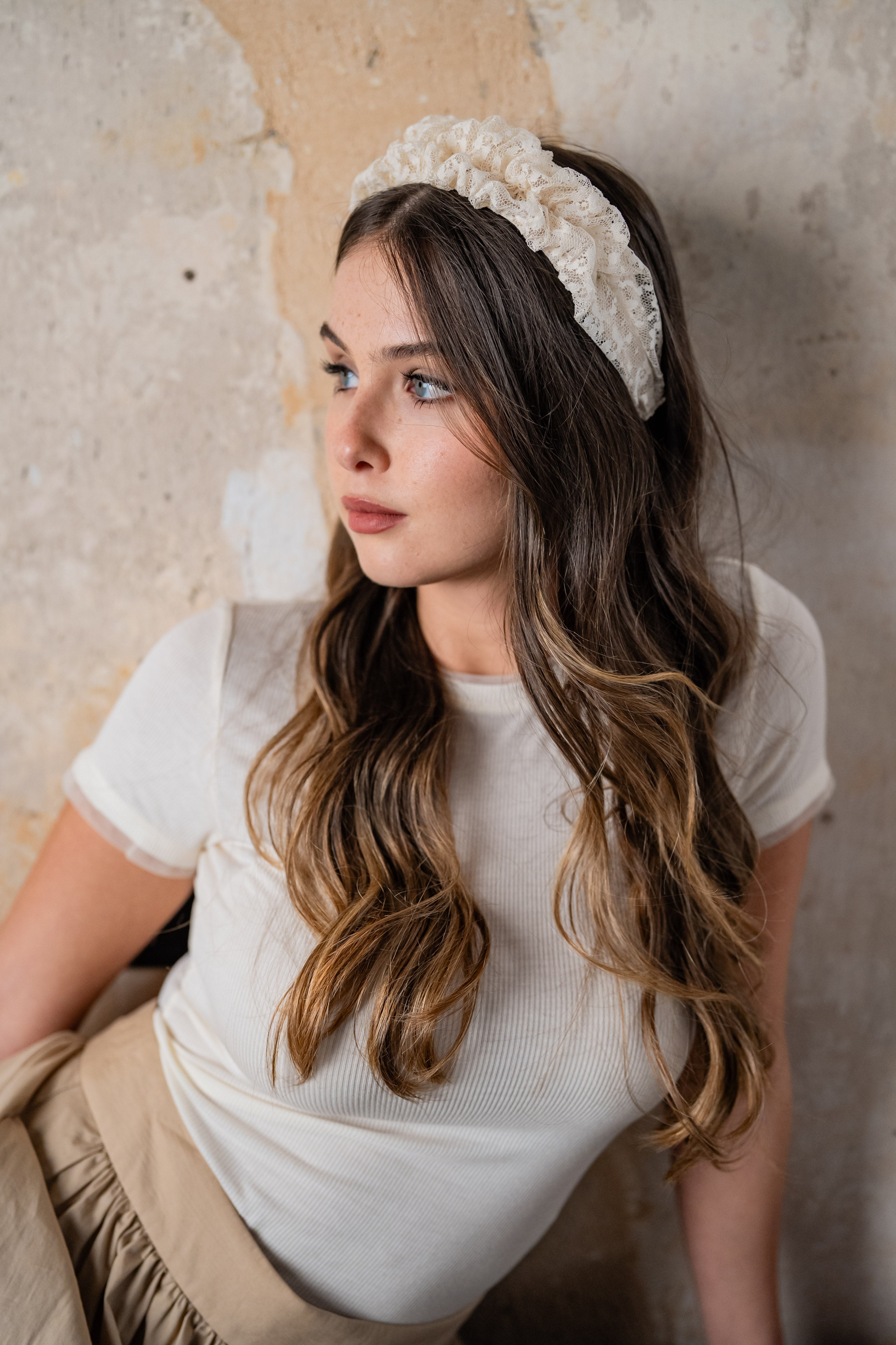 Renee Petite Butter Lace Headband