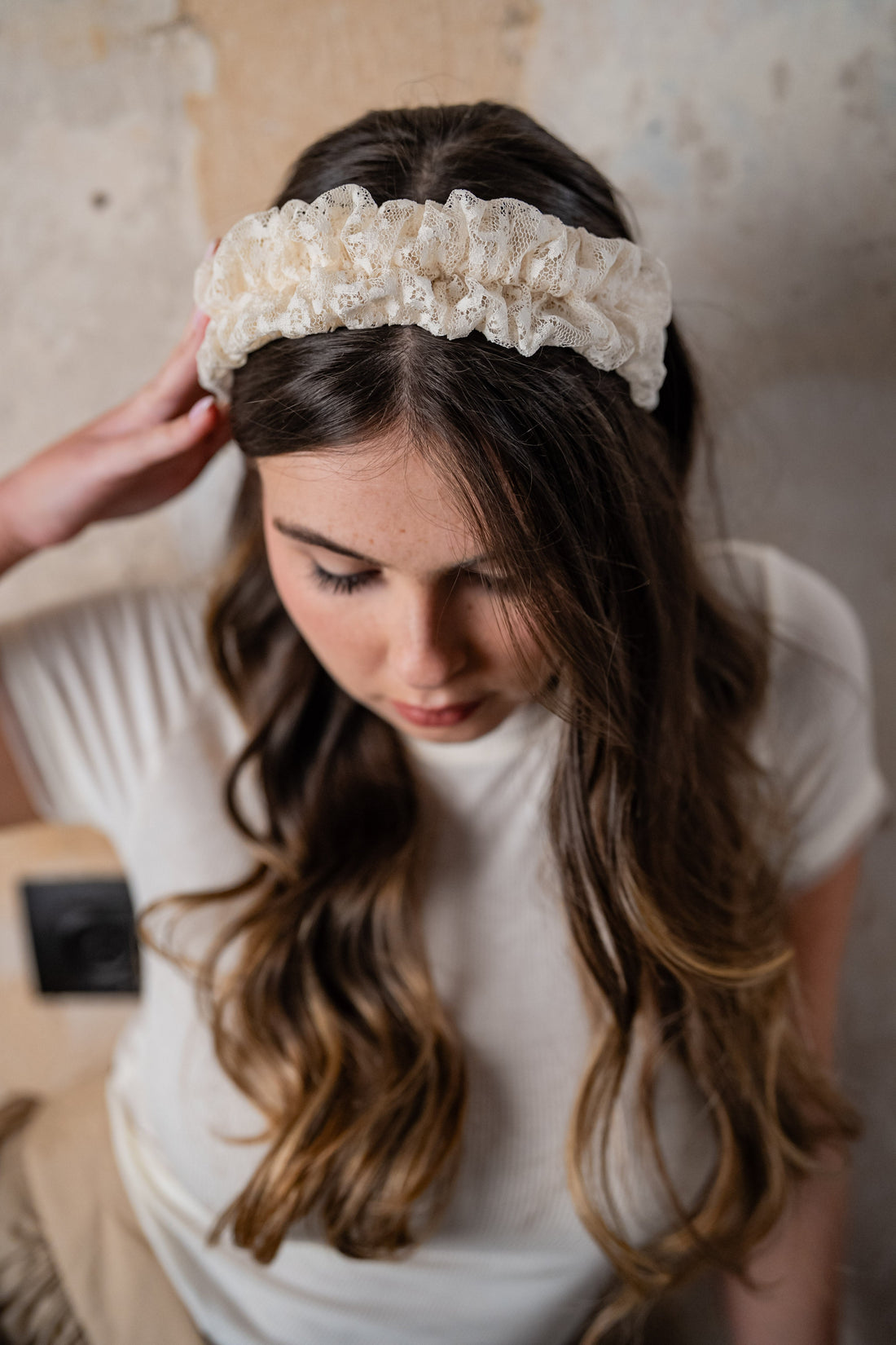 Renee Petite Butter Lace Headband