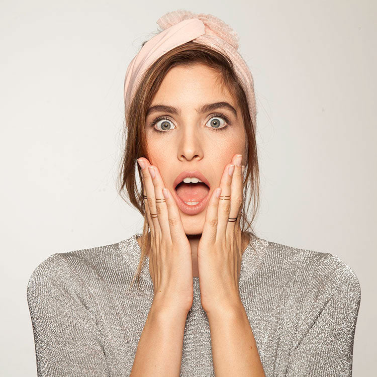 Velcro Lotus Headband, Pink & Nude Sparkles