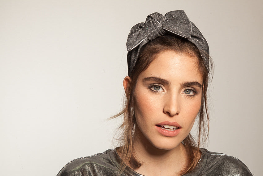 Playful Headband, Shimmery Silver