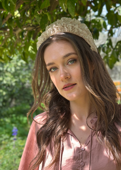 Medium Renee Headband, Rose Gold