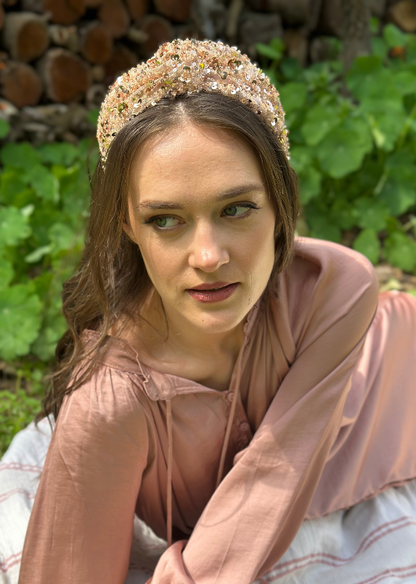 Zoe Headband, Rose Gold