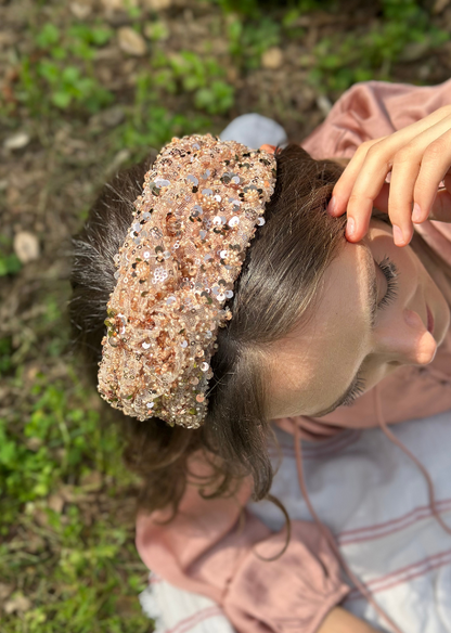 Zoe Headband, Rose Gold