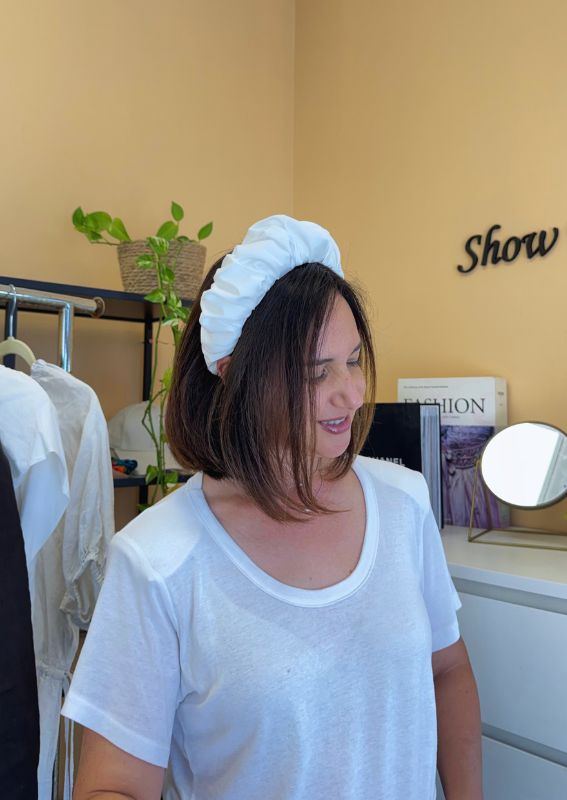 Amur White headband