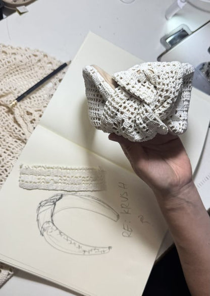Wide Crocheted Headband
