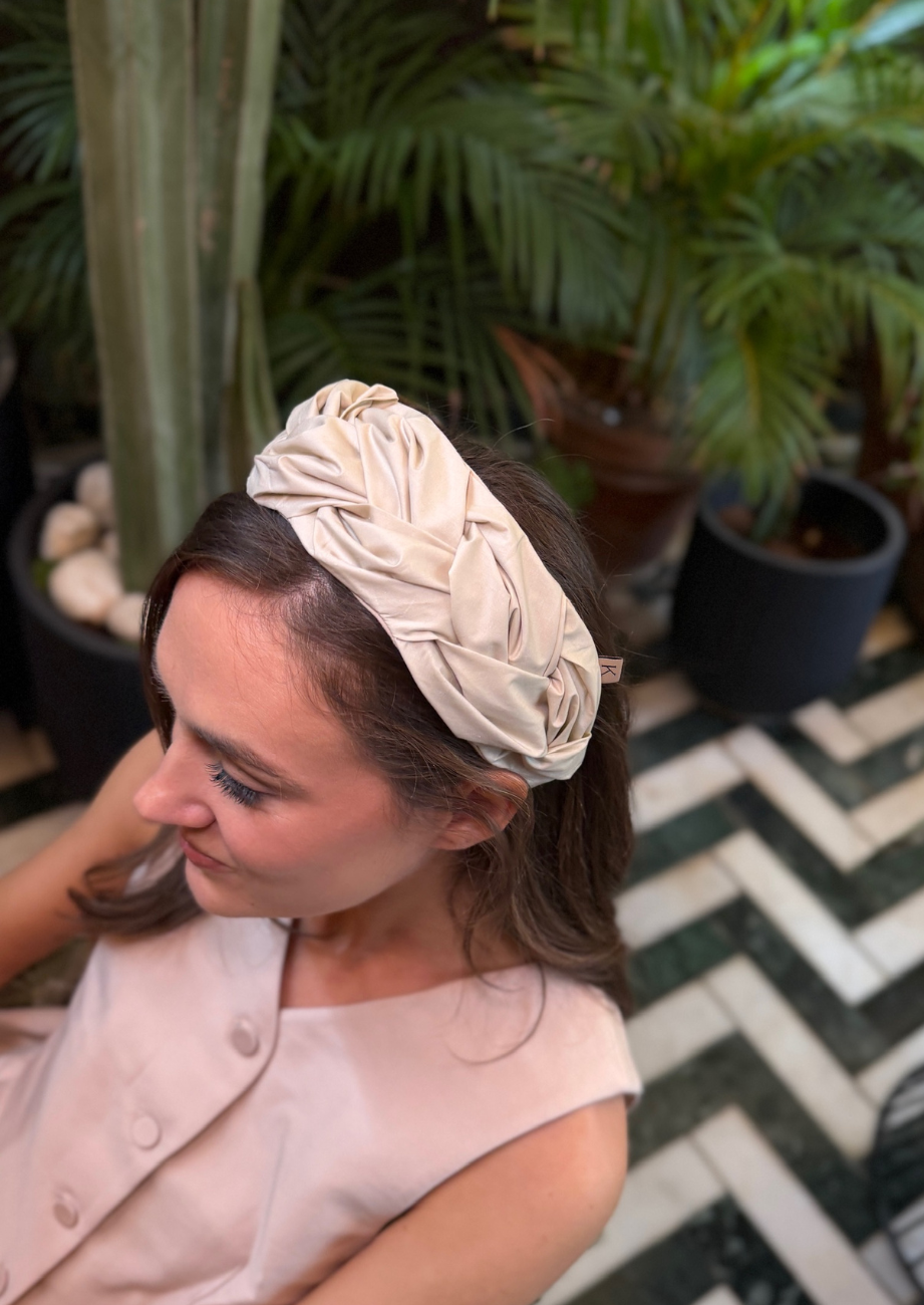 Luna Medium Headband – Cream