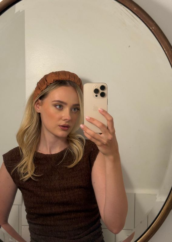 Mila Headband, Terracotta