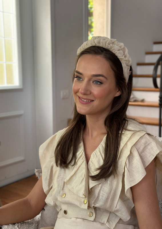 Petite Renee Headband, Cream