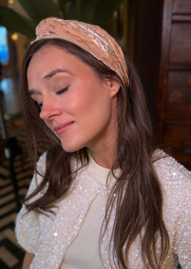 Maya Tie Headband – Nude