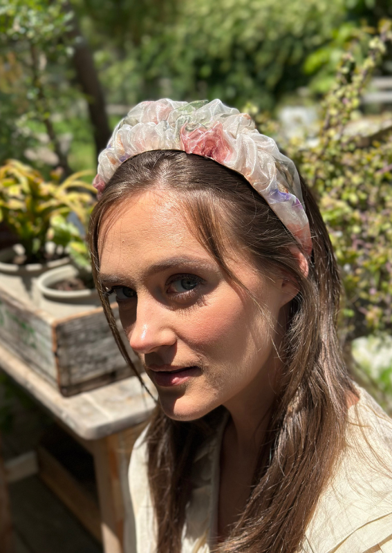 Petite Renee Headband, Natural Floral
