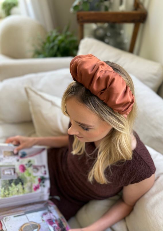Amur Medium Headband, Terracotta